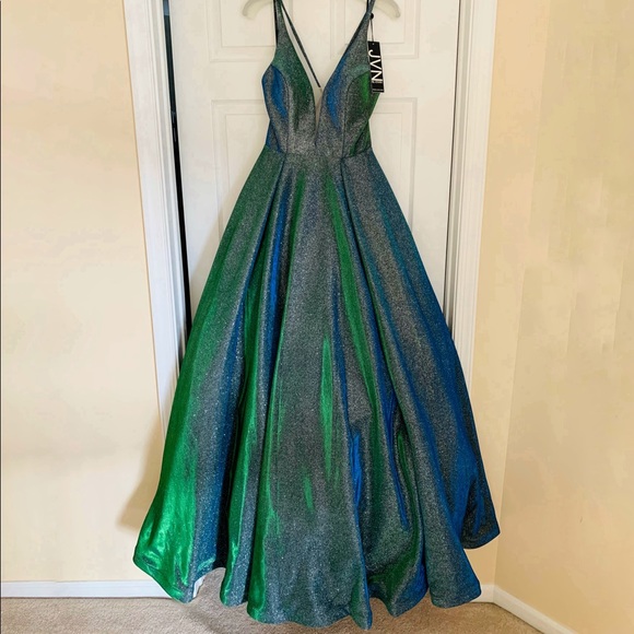 Jovani | Dresses | Jvn6585 Green Blue 